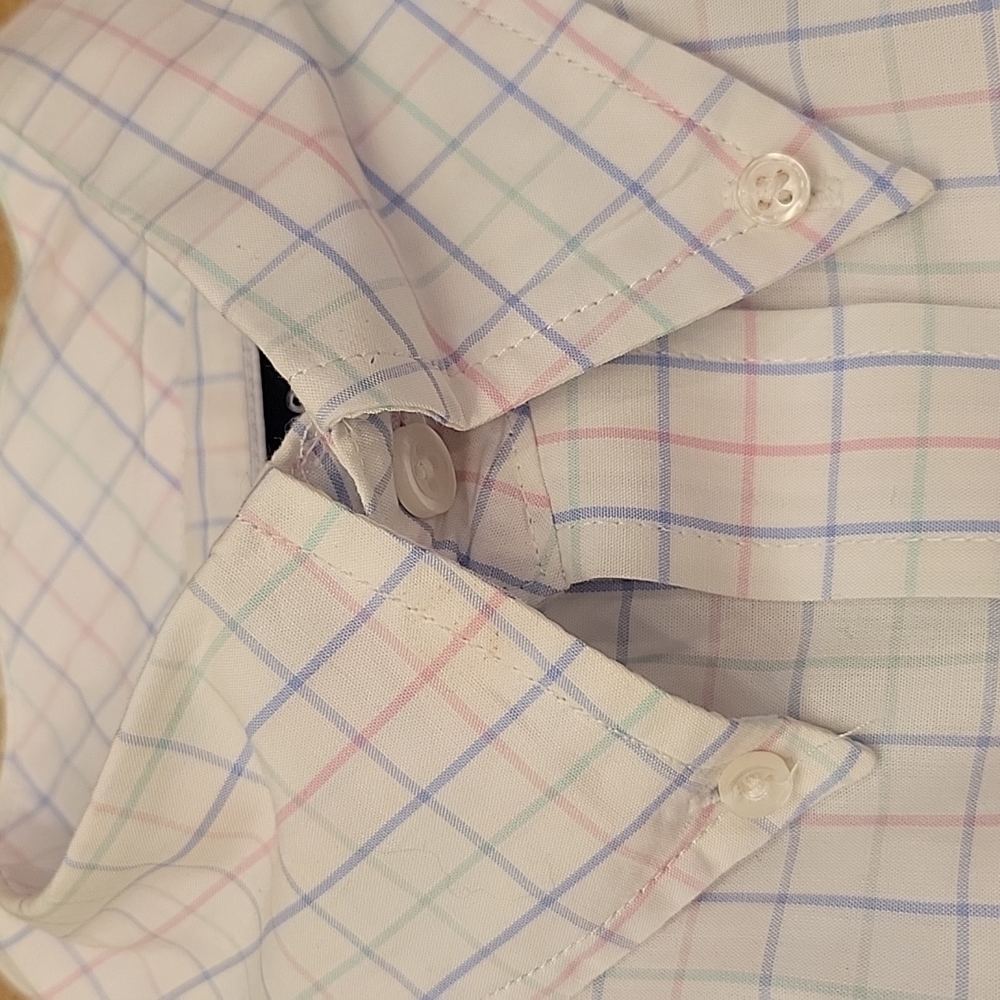 Club Room Regular Fit Performance Button-down Long-sleeved Shirt, 15.5 32|33 - Picture 6 of 14